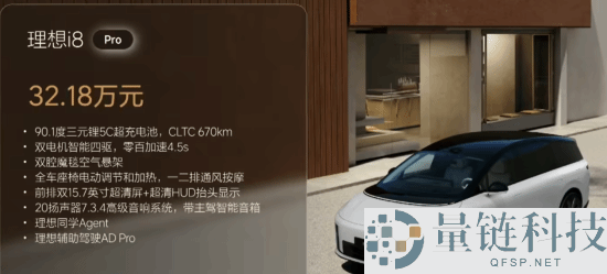 理想首款纯电SUV！理想i8定价公布：32.18万起！
