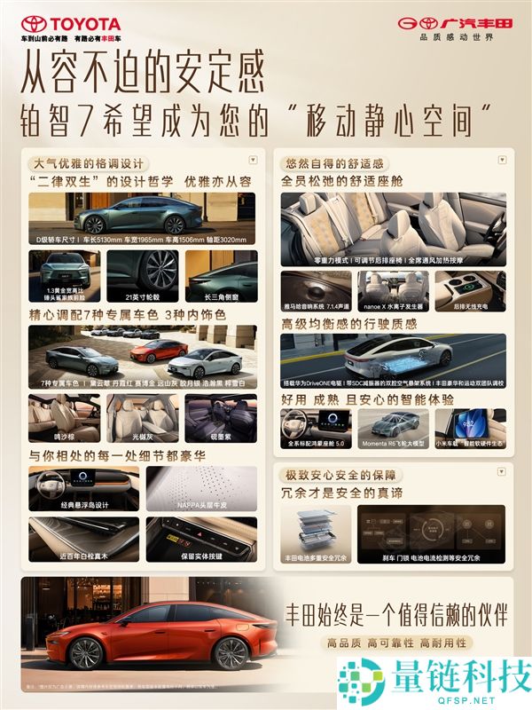 华为机电+鸿蒙座舱+小米生态,广汽丰田铂智7发布