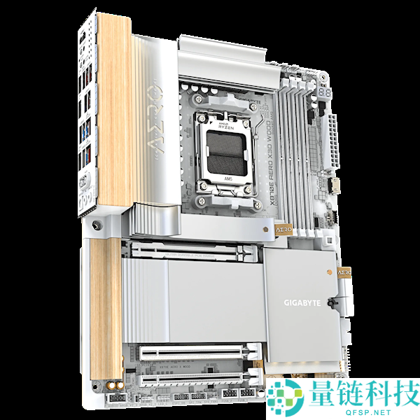 技嘉X870E AERO X3D WOOD主板用上木头、皮革:优美如艺术品