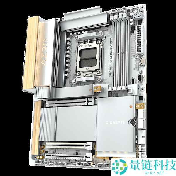 技嘉X870E AERO X3D WOOD主板用上木头、皮革:优美如艺术品
