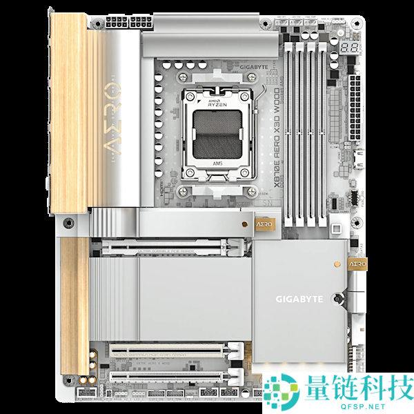 技嘉X870E AERO X3D WOOD主板用上木头、皮革:优美如艺术品
