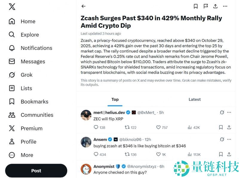Zcash (ZEC)币:一文深入探讨隐私币的价格历史、技术和竞争格局