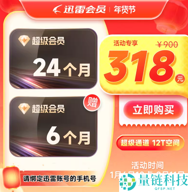 12T网盘：迅雷超等会员约10元/月探底发车