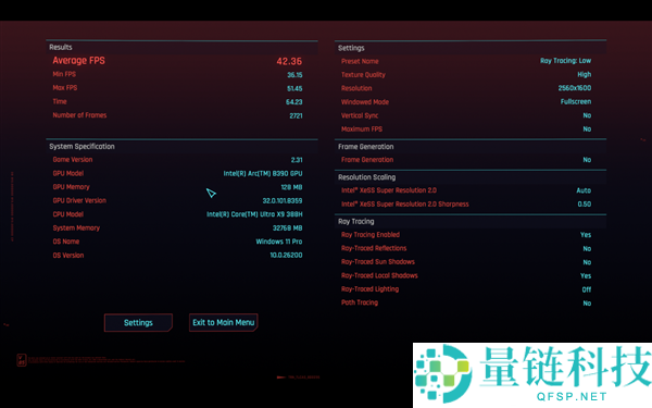 Intel新一代锐炫B390核显首测：《赛博朋克2077》多帧生成跑出367FPS
