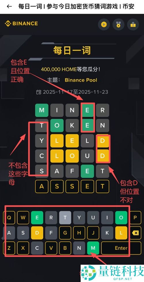 币安猜字游戏WOTD/WODL是什么?怎么玩?币安每日一词玩法详细介绍