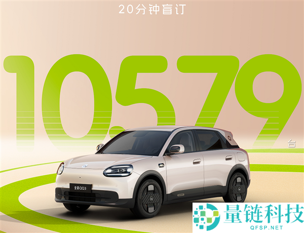 奇瑞QQ回来了,20分钟卖出10579台