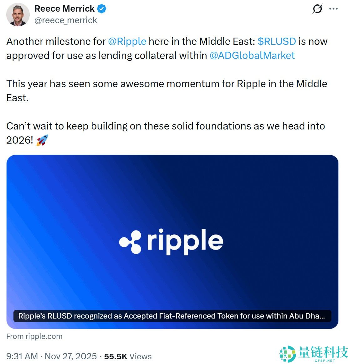 一文了解阿布扎比监管机构批准Ripple的RLUSD稳定币用于机构用途