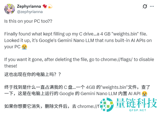 把用户硬盘当后花园,谷歌Chrome私行下载AI模子：静静塞入4GB文件