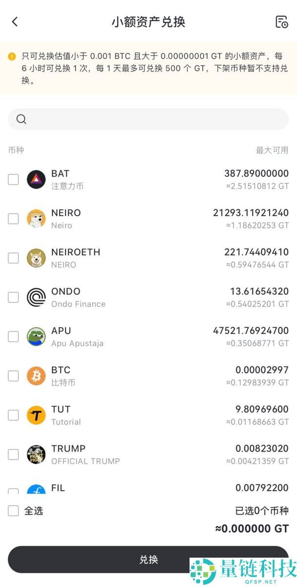 Gate交易所如何使用小额兑换功能？Gate使用小额兑换功能的操作流程