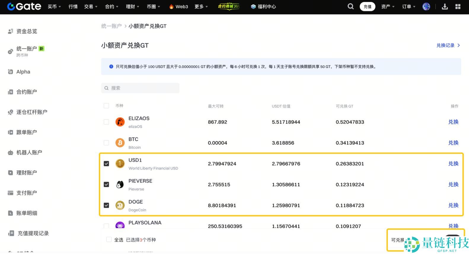 Gate交易所如何使用小额兑换功能？Gate使用小额兑换功能的操作流程