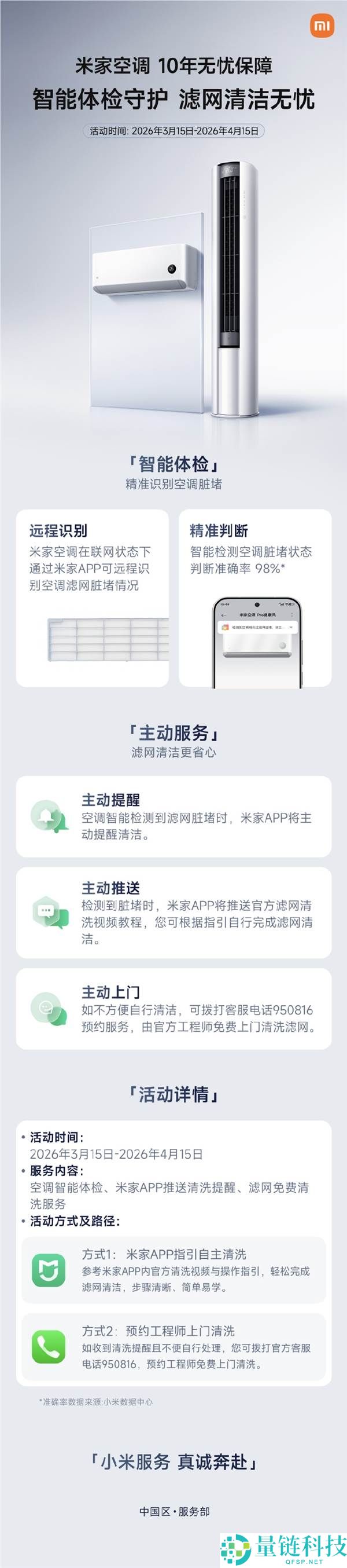 小米公布米家空调智能体检上线 滤网脏堵空调本人会提示