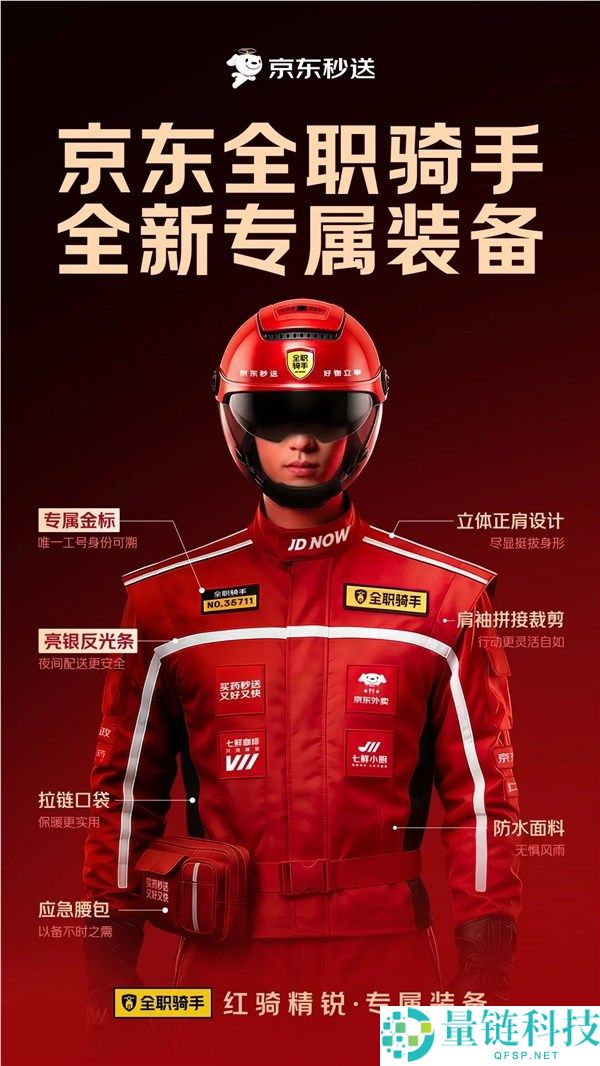 颜值晋级太帅了,京东外卖一周年,全部骑手收费换新装