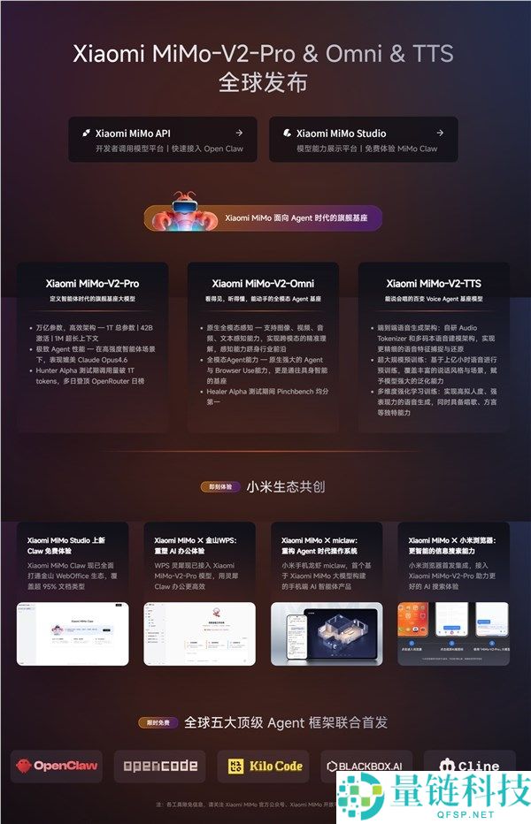 小米Xiaomi MiMo Claw收费体验上线,一键布置龙虾 集成金山WebOffice