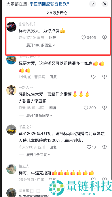 嫣然医院获陈光标 1000 万捐款：善款源自赠张雪劳斯莱斯变现