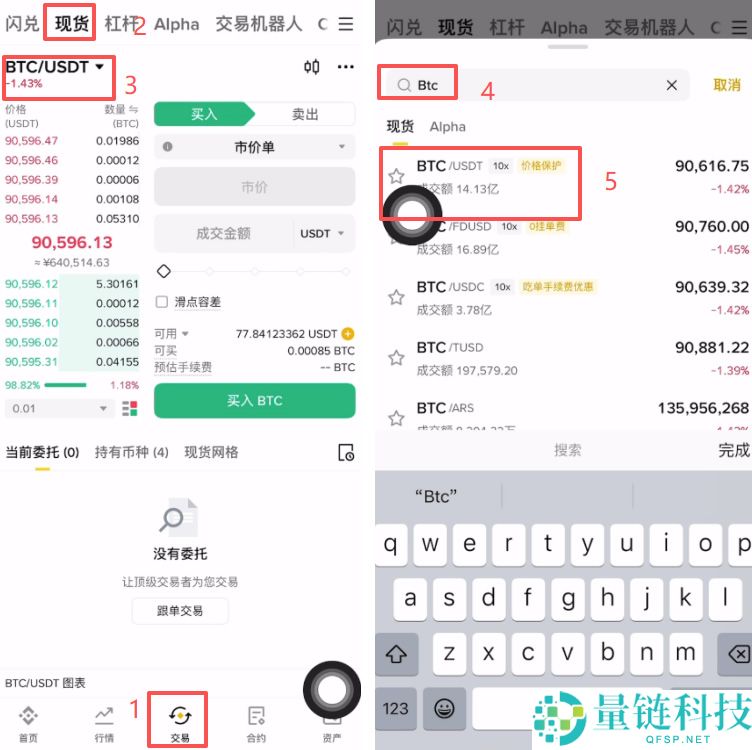 比特币怎么玩?比特币现货和合约购买操作步骤教程