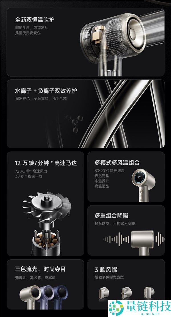 小米米家高速水离子吹风机 Pro 发布：12 万转马达，售价 799 元