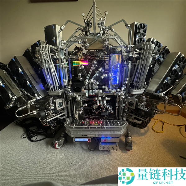 玩家耗时 4 年打造水冷巨兽：六翼天使风扇阵列 + 洗洁精测漏，颜值性能双炸裂