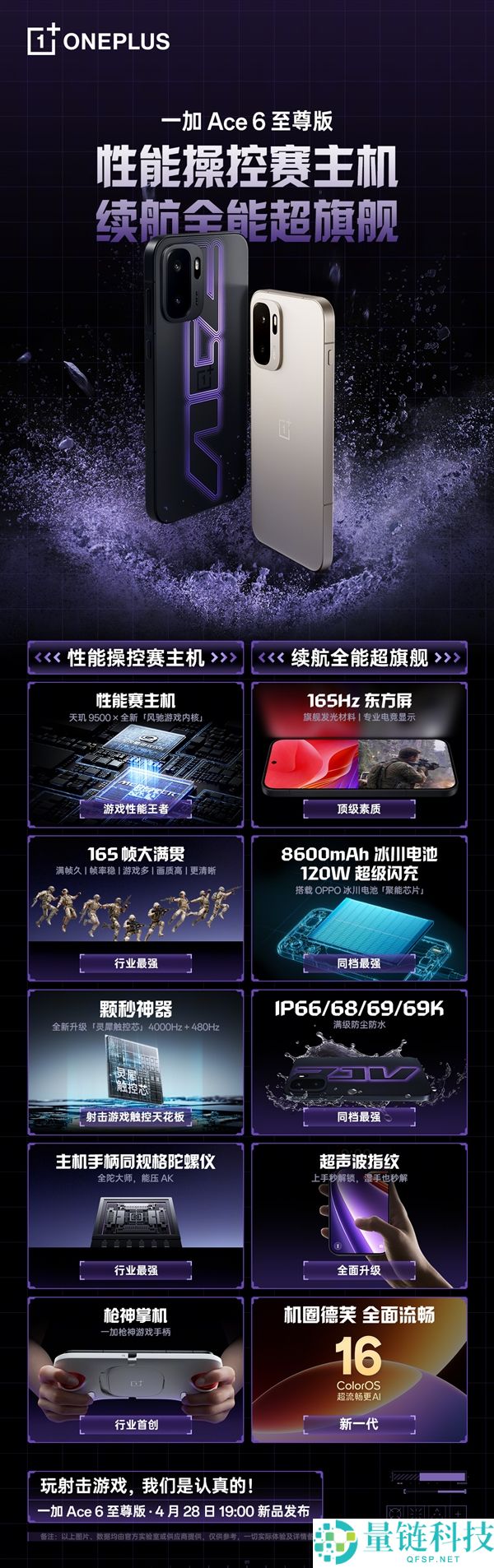 一加 Ace 6 至尊版配置一图看懂：史上最强机能赛主机，核心参数全解析
