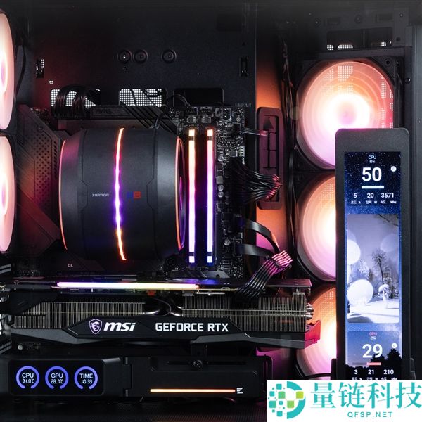 ZALMAN 带屏显卡支架开卖：136 元解锁炫酷灯效，厂商把支架玩出花