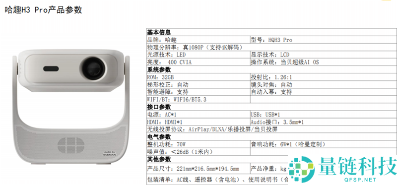 哈趣 H3 Pro 评测：百元投影仪性价比之王，400CVIA 亮度够不够用？