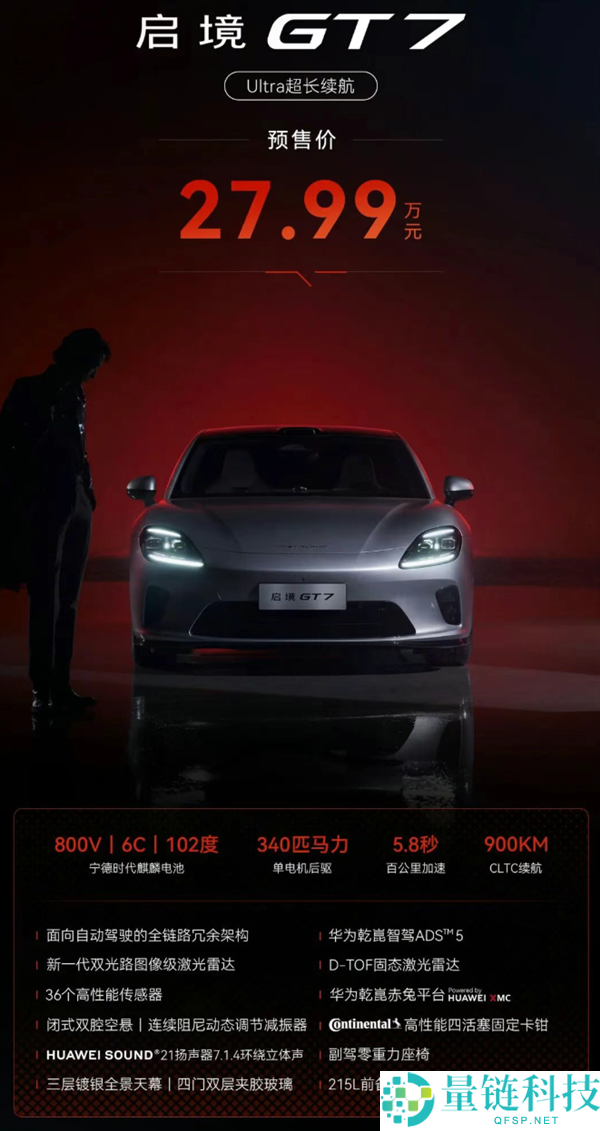 广汽启境 GT7 纯电猎装预售：21.99 万起，5 小时订单破万