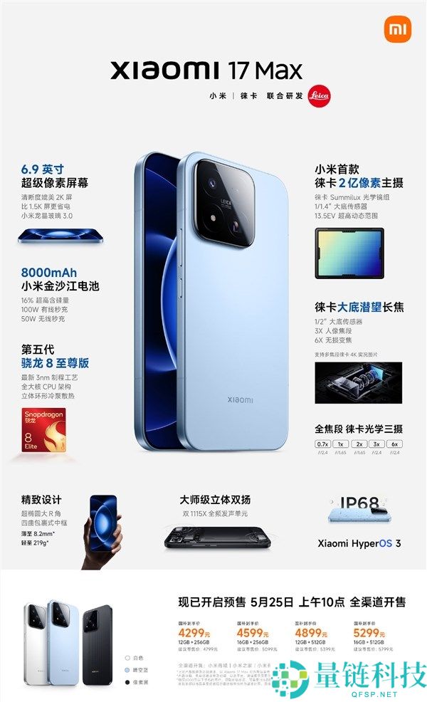 小米17 Max解决续航焦虑，博主盛赞雷军和卢伟冰点赞推荐