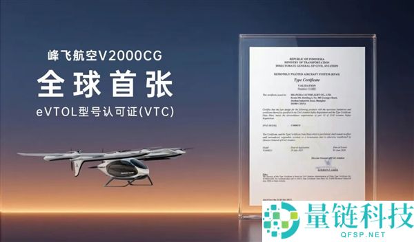 峰飞V2000CG获印尼适航认证，破解“万岛之国”物流难题提升运输效率