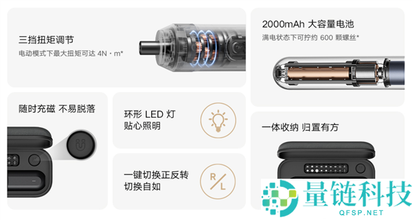 129元米家电动直柄螺丝刀开售,Type-C充电,满电可拧600颗螺丝