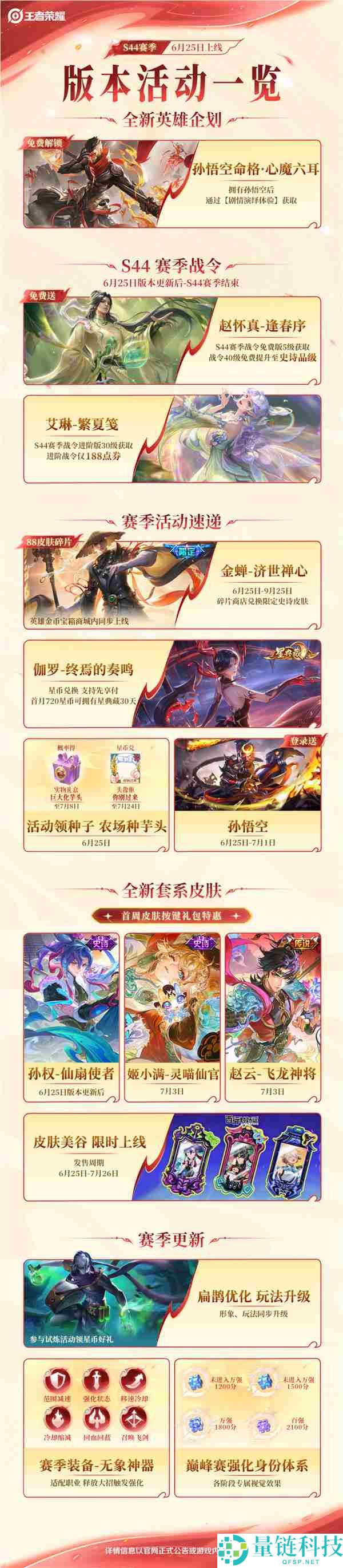 《王者荣耀》S44新赛季明天开启，孙悟空心魔六耳皮肤限时收费获取