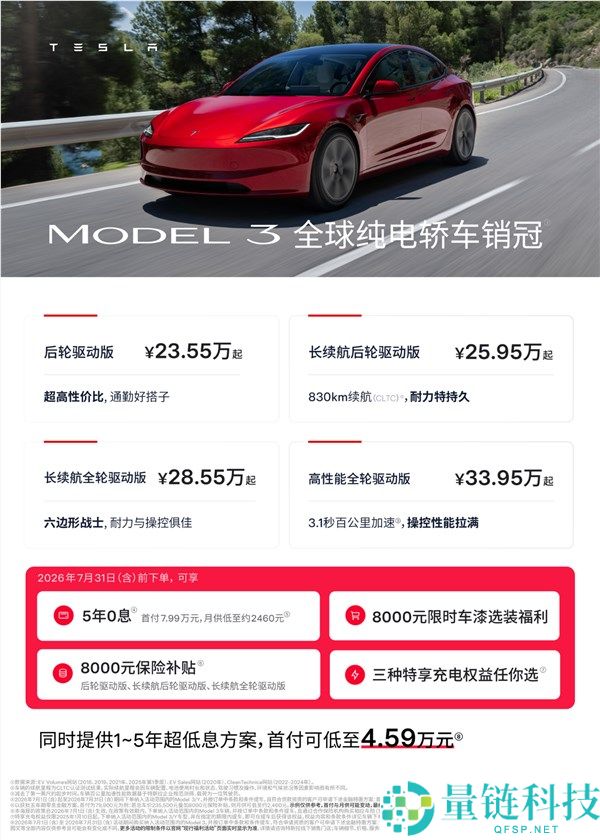 特斯拉夏季特权上线：限时付费车漆直省8000元