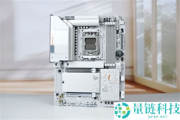 雕妹二次元设计与技嘉B850 AORUS ELITE-P ICE主板图赏解析