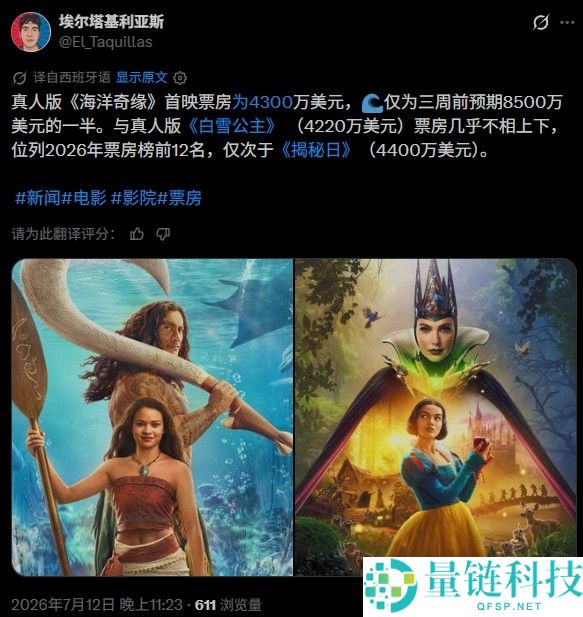 《海洋奇缘》票房惨败分析:原因与影响