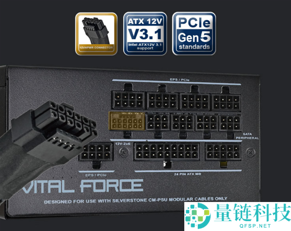 银昕Vital Force Rz系列电源仅729元起:白金认证配压纹模组线