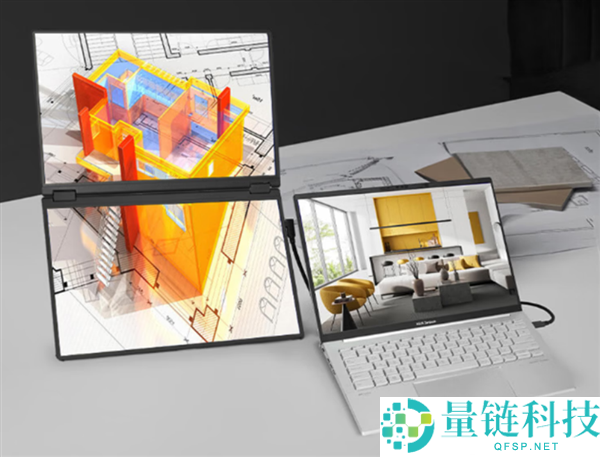 华硕发布14英寸双屏便携显示器:360°可折叠,首发仅1999元