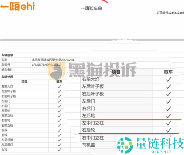 一嗨租车轮胎磨损严重却继续出租，车主投诉验车单全勾选无问题