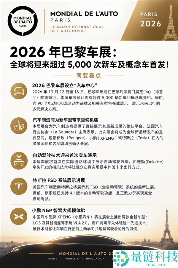 中美包场巴黎车展:地下体验特斯拉与小鹏汽车
