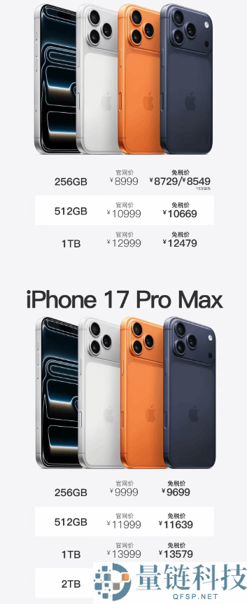 5699元起,iPhone 17系列海南免税价钱出炉