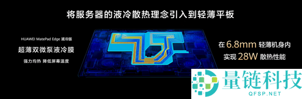 华为MatePad Edge采取创新散热架构 完成业界抢先28W机能开释