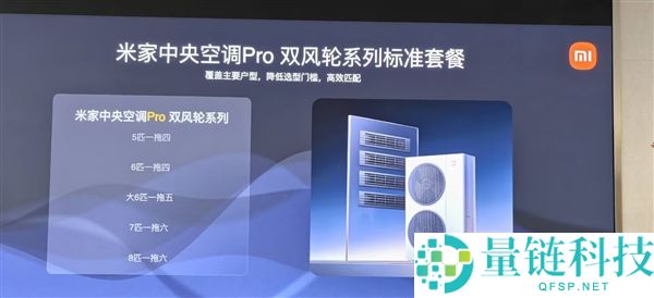 小米首款自产地方空调,米家地方空调Pro双风轮参数发布：最高8匹一拖六