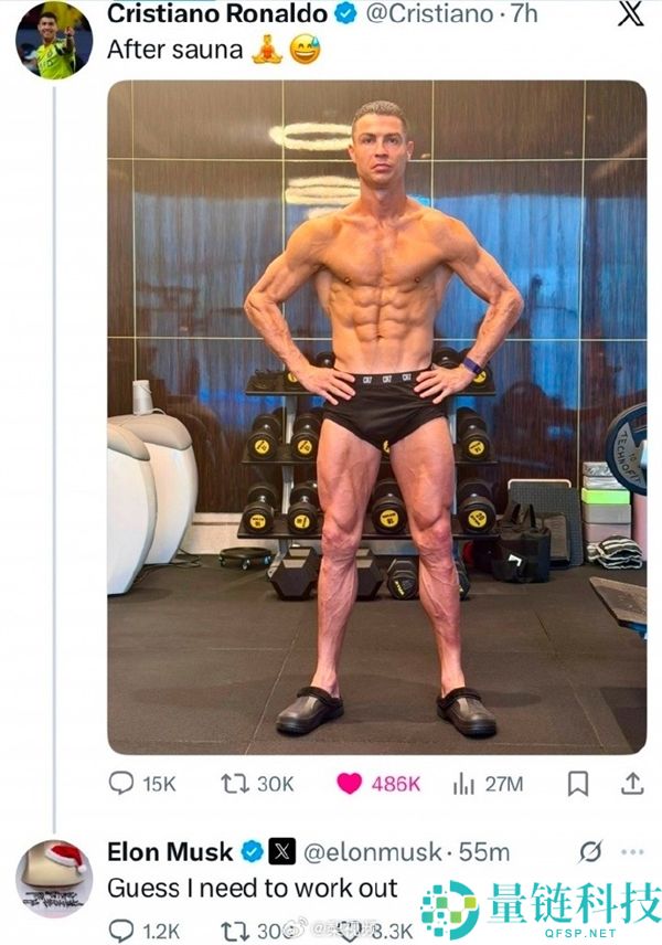 C罗身段照走红全网 马斯克被“卷”到答复点评