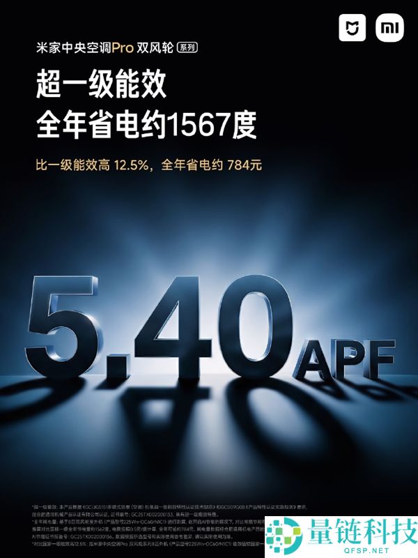 中大户型专属,米家地方空调Pro双风轮最大掩盖190㎡ 一年电费省约784元