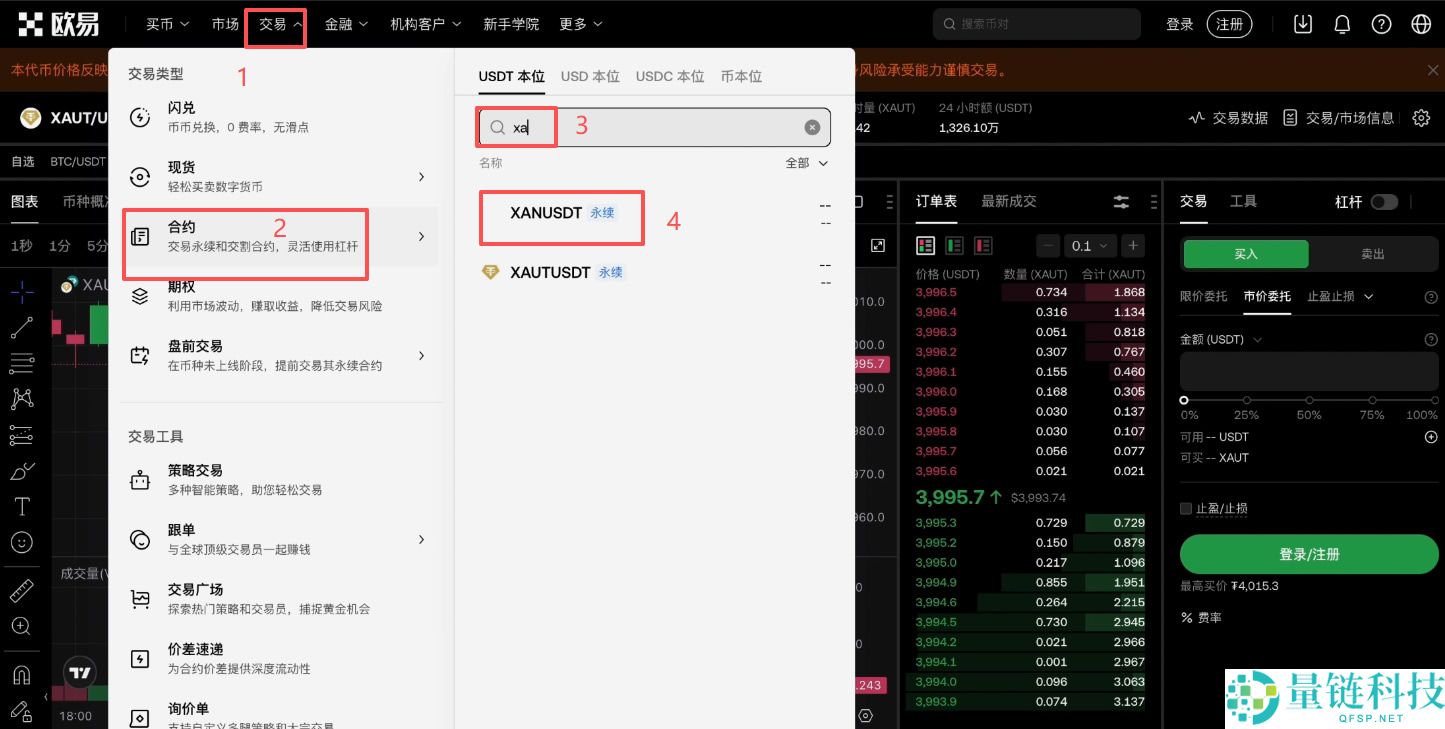 如何买入黄金RWA代币？OKX交易所购买黄金RWA代币XAUT教程