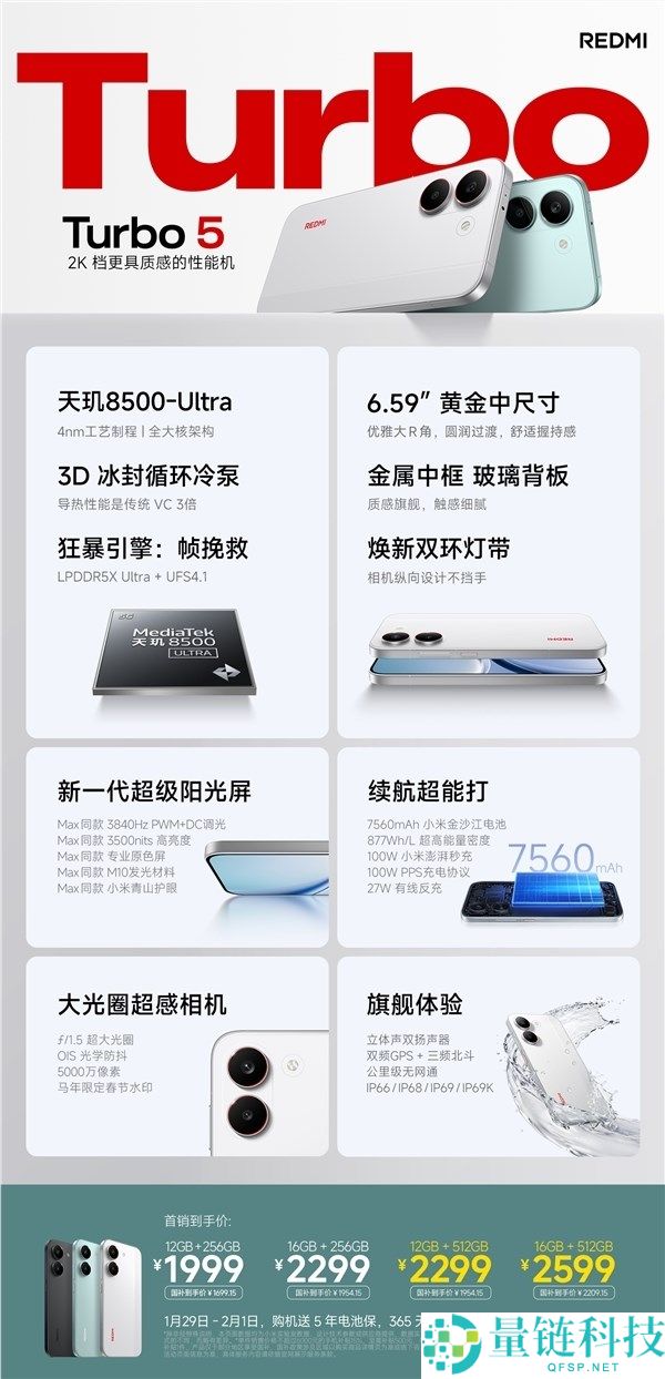 REDMI Turbo 5规范版销量大增 卢伟冰,良多用户异常承认中尺寸、细腻设计