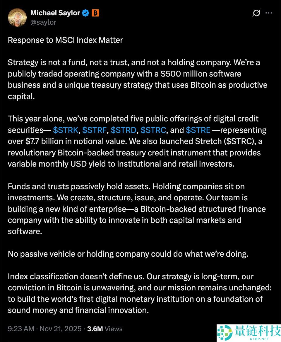 一文了解Strategy和比特币（BTC）支持者呼吁“抵制”摩根大通