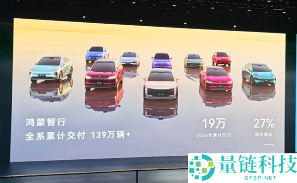 余承东宣布：鸿蒙智行累计交付破 139 万辆，问界包揽四大第一