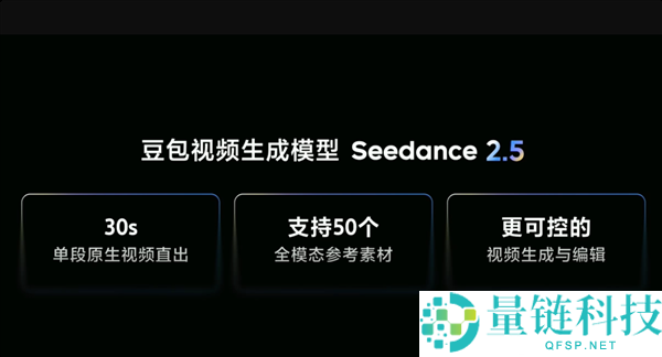 豆包视频生成模子Seedance 2.5发布，原生直出速度提升至30秒