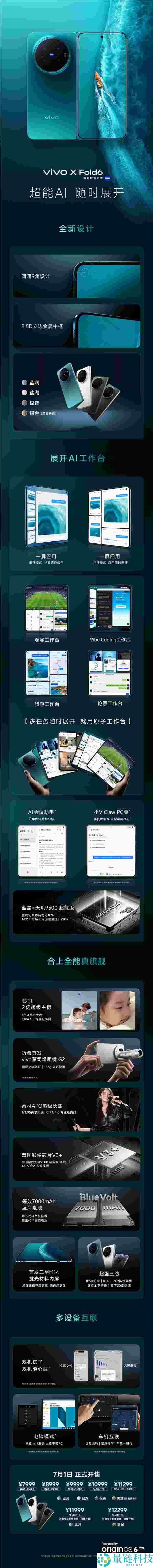 vivo X Fold6详解：史上最强天玑大折叠手机，7999元起售价解析