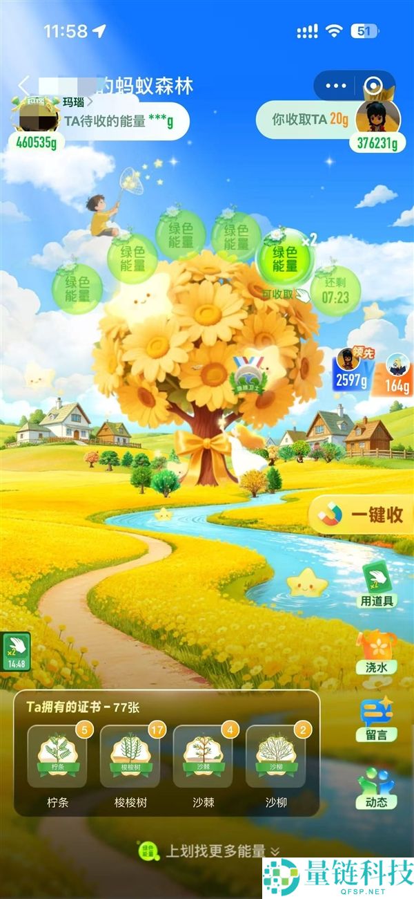 蚂蚁丛林全新界面上线，石友能量获取畅享不停！