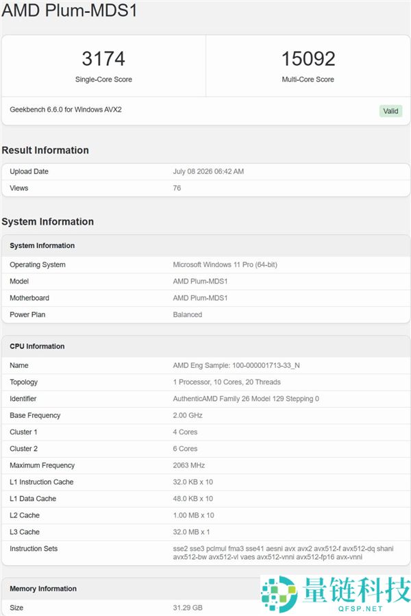 AMD Zen6 APU跑分曝光：2GHz对战5GHz，单核性能暴涨29%