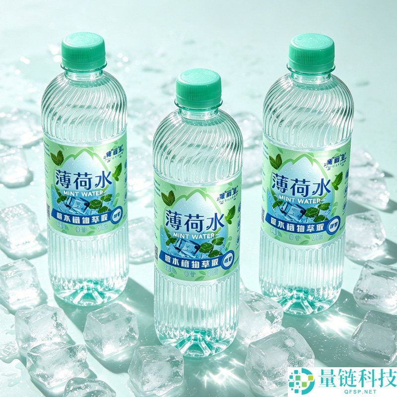 无糖薄荷水8瓶仅需9.9元，进口清凉消暑必备绮丽堂产品！